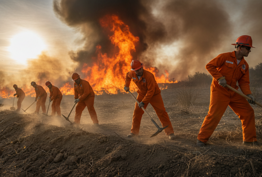 From $1 an Hour to Heroes: The Complex Reality of America's Incarcerated Firefighters